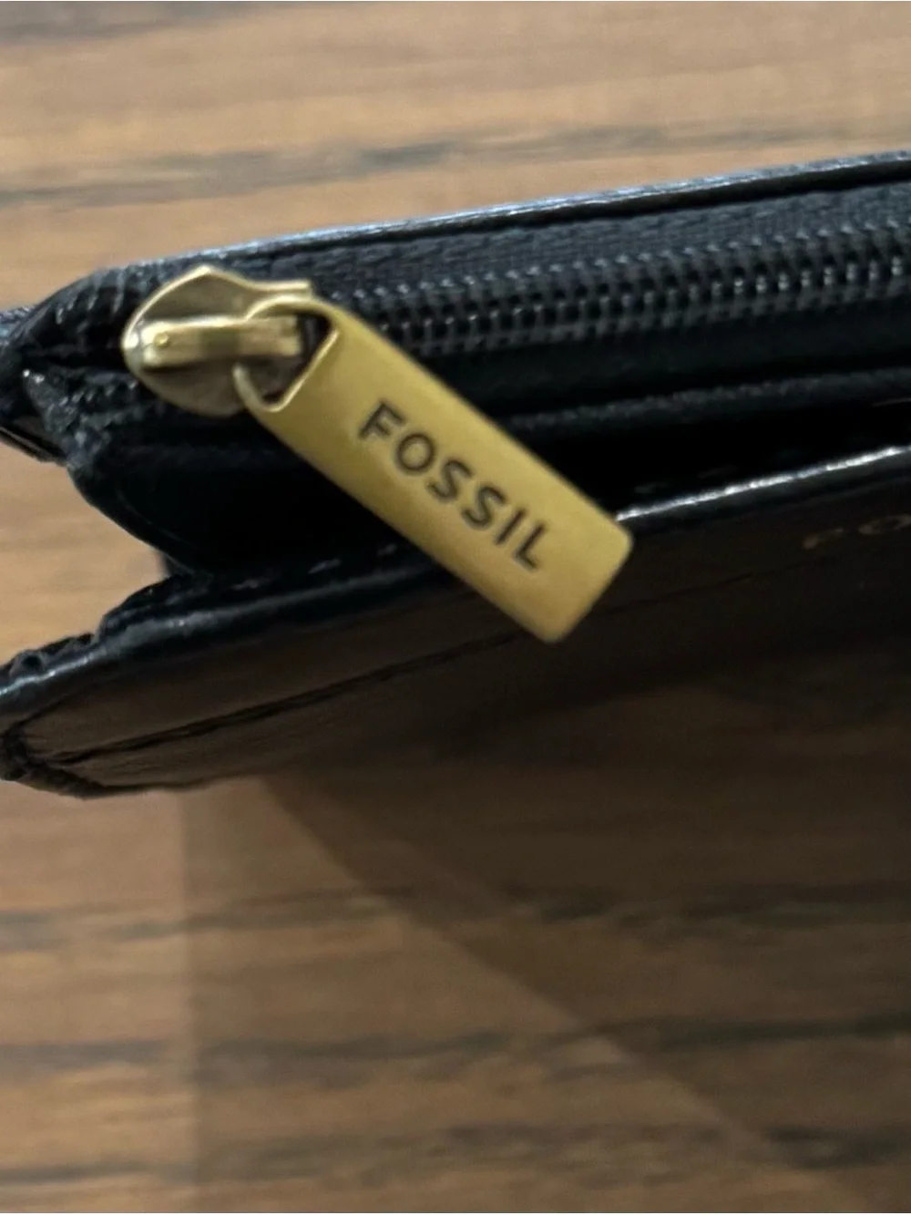 Fossil Jori Bifold in Black Leather